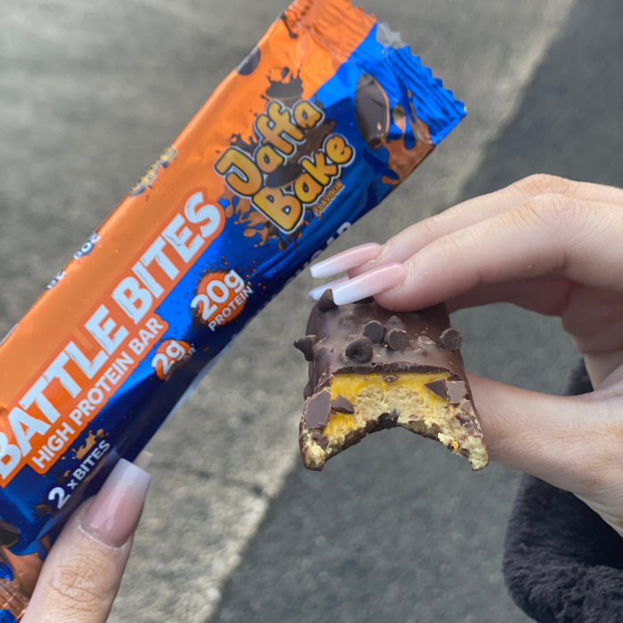 Battle Bites Protein Bars – High Protein, Low Sugar Snack – All Flavours Available 12x62g