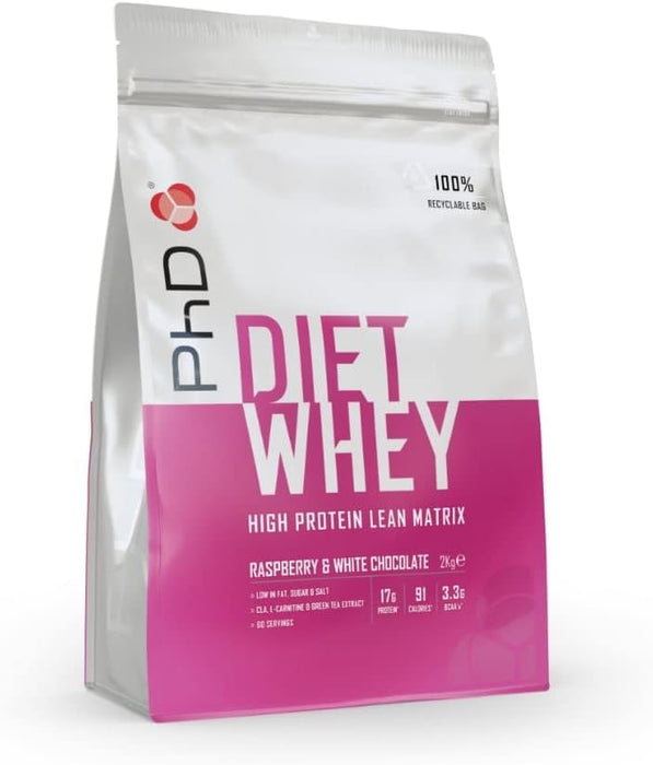 PhD Nutrition Diet Whey Protein Powder 2Kg | High-Quality Protein | MySupplementShop.co.uk