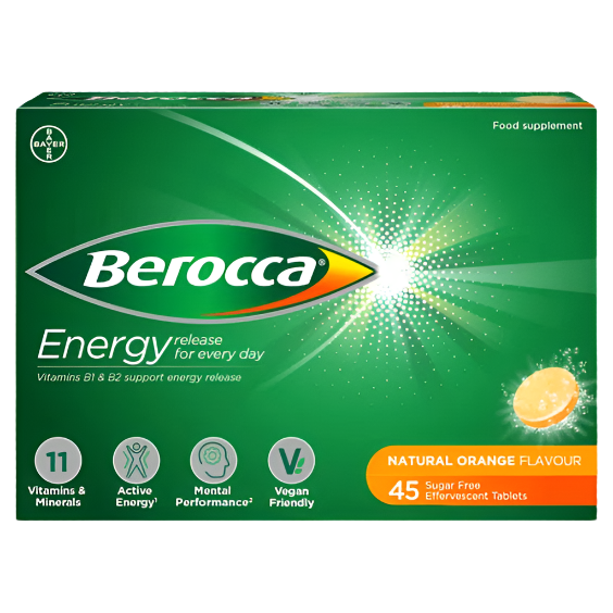 Berocca Effervescent 45 Tablets Orange Flavour
