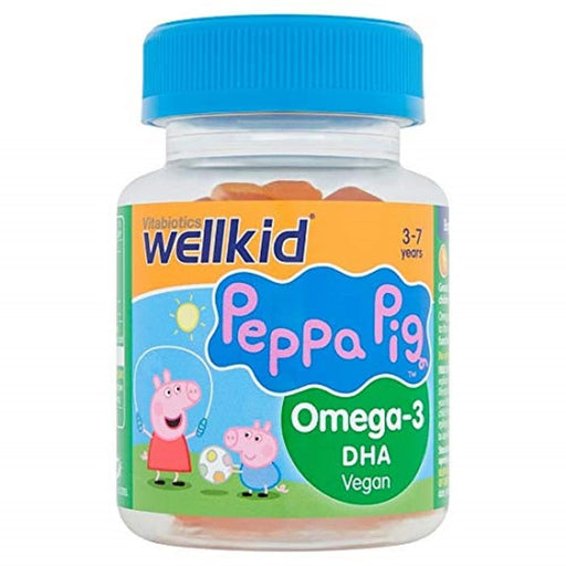 Vitabiotics WellKid Peppa Pig Omega 3 Flaxseed Oil Soft Jellies 3-7 Years