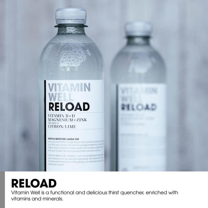 Vitamin Well Reload 12x500ml Lemon & Lime