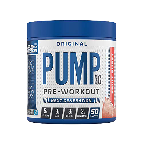 Applied Nutrition PUMP 3G Pre-Workout 375g - With Caffeine for Enhanced Focus & Performance