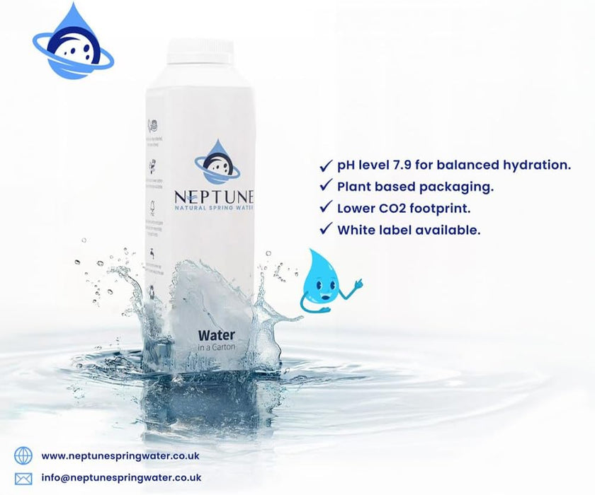 Neptune Spring Water 24x500ml - Bottled Water at MySupplementShop by Neptune Spring