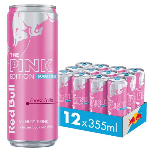 Red Bull Pink Edition Sugar Free 12x355ml - Energy Drinks at MySupplementShop by Red Bull