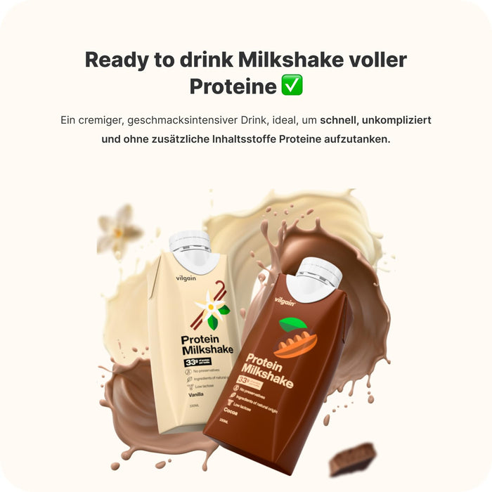 Vilgain Protein Milkshake 12x330ml