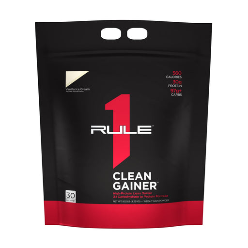 Rule One R1 Clean Gainer Vanilla Ice Cream 4320g at the cheapest price at MYSUPPLEMENTSHOP.co.uk