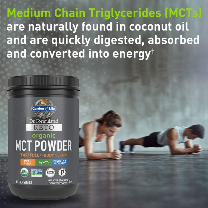 Garden of Life Dr Formulated Keto Organic MCT Powder - 300g | High-Quality Soils | MySupplementShop.co.uk