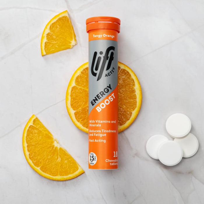 Lift Activ Tangy Orange Energy Boost Chewable Tablets