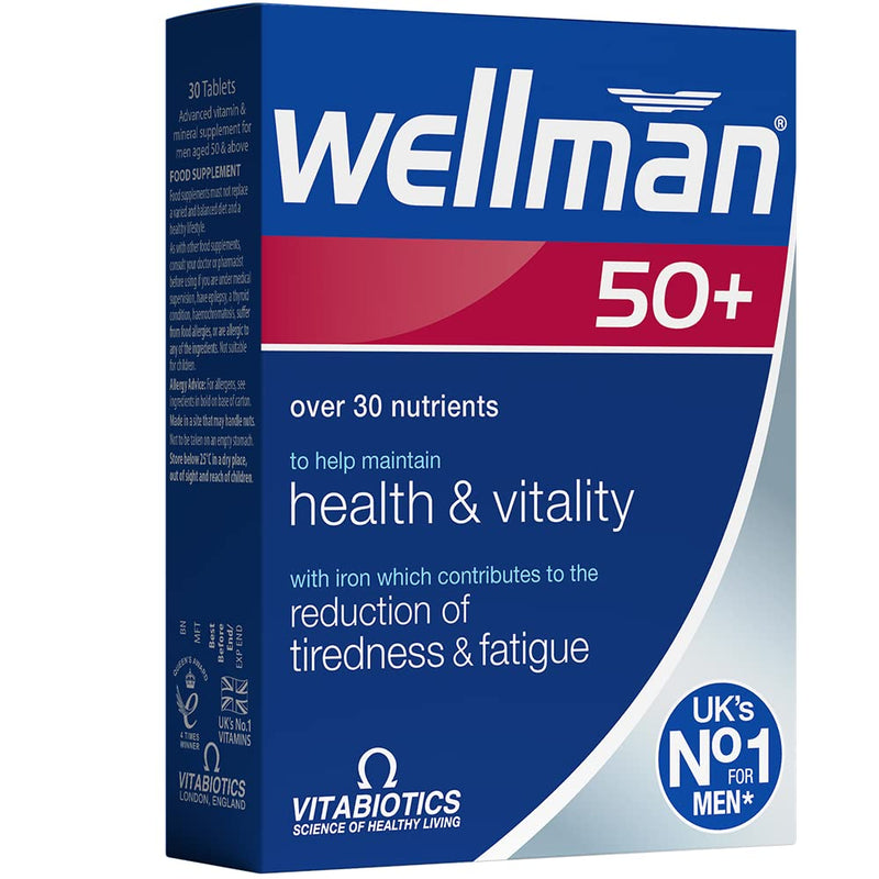 Vitabiotics Wellman Tablets 50+ 