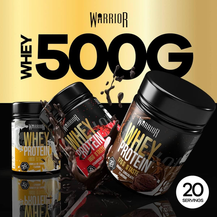 Whey Protein, Double Chocolate - 500g - Protein at MySupplementShop by Warrior