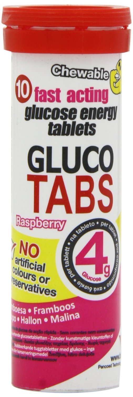 Glucotabs Tablets Raspberry 12 Pack