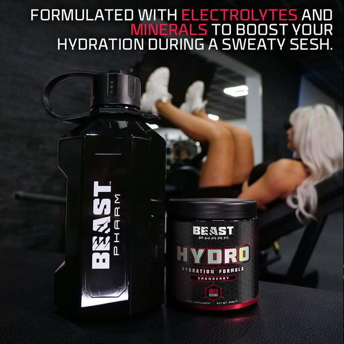 Beast Pharm Hydro 360g (Cranberry) - Rehydration at MySupplementShop by Beast Pharm