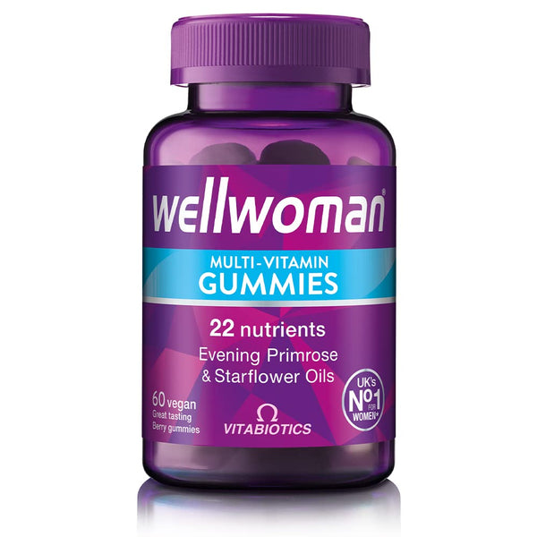 Vitabiotics Wellwoman Multi-Vitamin Natural Berry Flavour Vegan Gummies