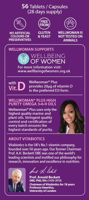 Vitabiotics Wellwoman Plus Omega 3.6.9 Capsules 28S & Tablets