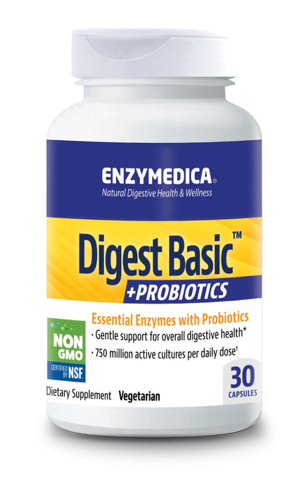 Enzymedica Digest Basic + Probiotics 30 Capsules Best Value Nutritional Supplement at MYSUPPLEMENTSHOP.co.uk