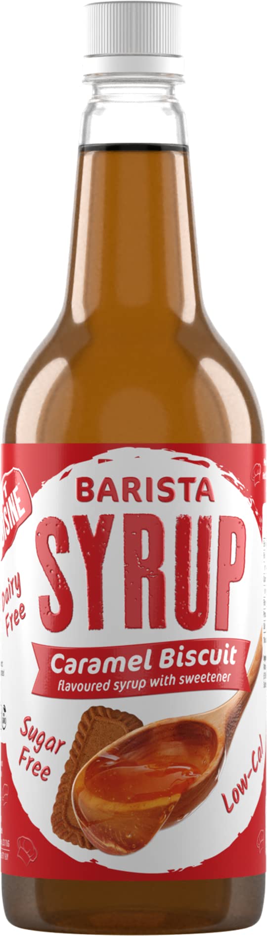 Low-Cal Barista Syrup, Caramel Biscuit - 1000 ml.