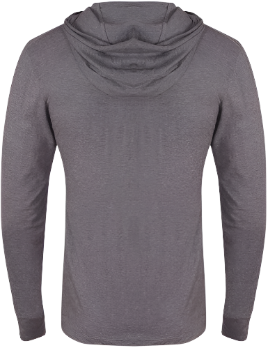 Gold's Gym Long Sleeve Hooded Top Grey Marl