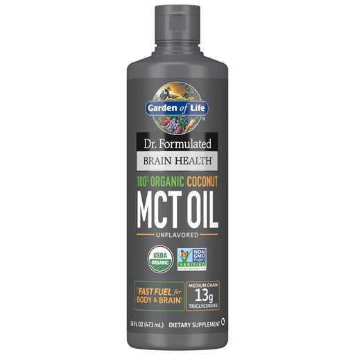 Garden of Life Dr. Formulated Organic Brain Health MCT Oil - 473ml Best Value Nutritional Supplement at MYSUPPLEMENTSHOP.co.uk