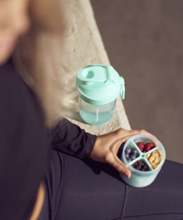 Smartshake O2Go 600ml Mint Green | High-Quality Supplement Shakers | MySupplementShop.co.uk