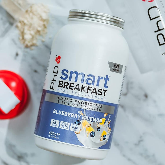 PhD Smart Breakfast 600g | Breakfast Shake, with High Protein, Essential Vitamins & Minerals, Probiotics & Digestive Enzymes