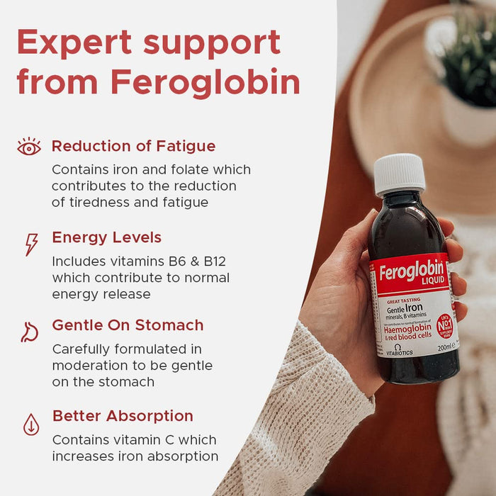 Vitabiotics Feroglobin Iron Liquid 