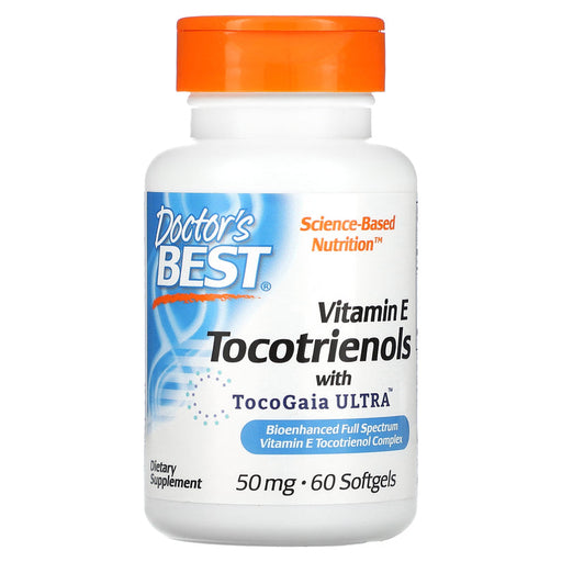 Doctor's Best Tocotrienols, 50mg - 60 softgels - Health and Wellbeing at MySupplementShop by Doctor's Best