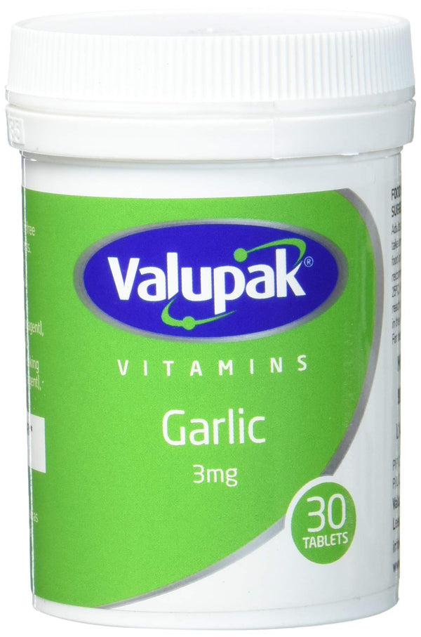 Valupak Garlic Tablets 3mg 6 Pack
