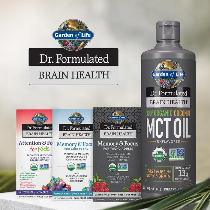 Garden of Life Dr. Formulated Organic Brain Health MCT Oil - 946ml Best Value Edible Oil Vegetable at MYSUPPLEMENTSHOP.co.uk