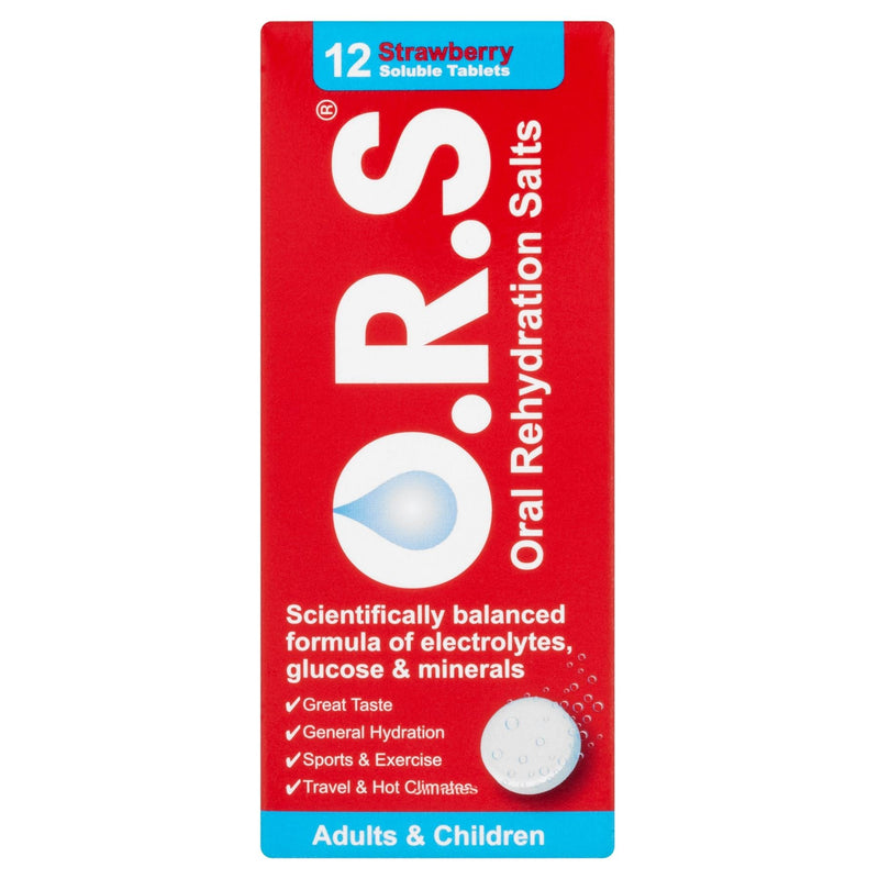 Ors Rehydration Salt Tablets Strawberry 