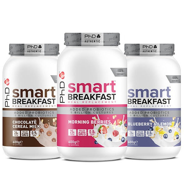 PhD Smart Breakfast 600g | Breakfast Shake, with High Protein, Essential Vitamins & Minerals, Probiotics & Digestive Enzymes