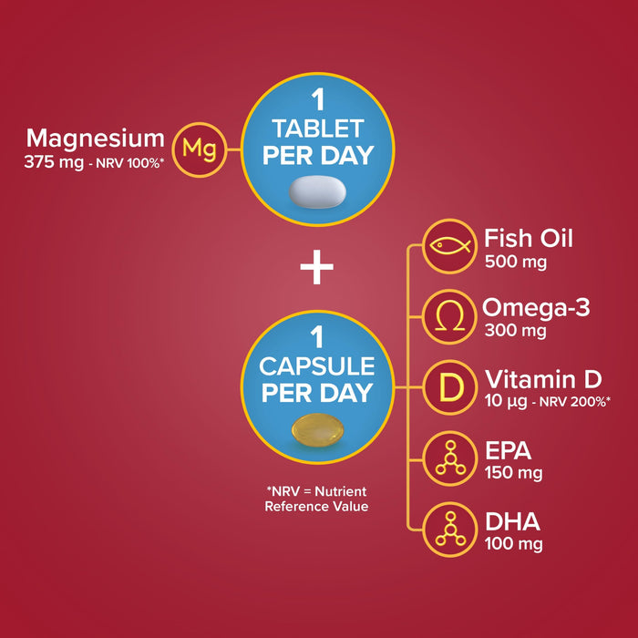 Seven Seas Omega-3 & Magnesium With Vitamin D Day Duo Pack