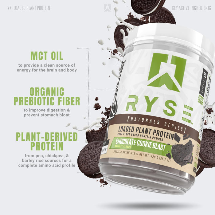 Loaded Plant Protein - Natural Series, Chocolate Cookie Blast - 728g - Protein at MySupplementShop by RYSE