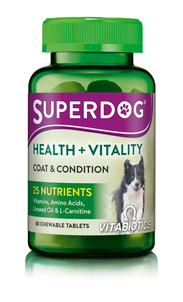 Vitabiotics Super Dog Health & Vitality Chewable Tablets 114g