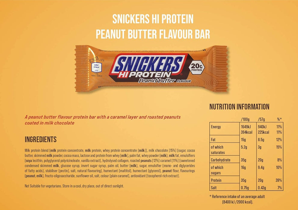 Snickers Hi-Protein Bars 12x55g