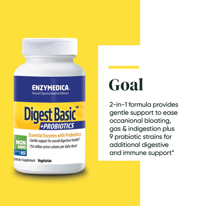 Enzymedica Digest Basic + Probiotics 30 Capsules - Nutritional Supplement at MySupplementShop by Enzymedica