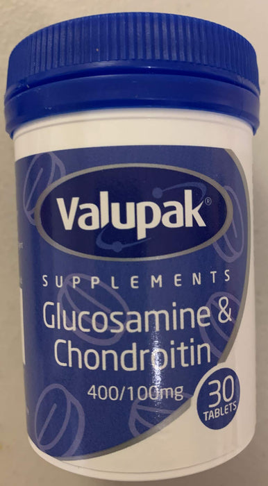 Valupak Glucosamine & Chondroitin Tablets 400/100mg 