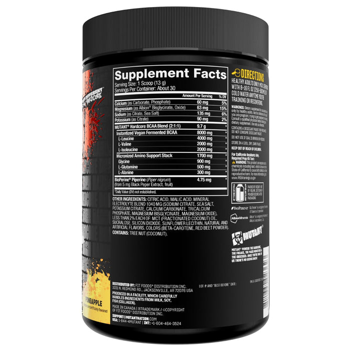 Mutant Hardcore BCAA 390g