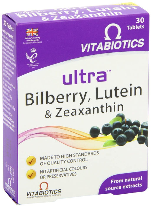 Vitabiotics Ultra Bilberry Lutein & Zeaxanthin 