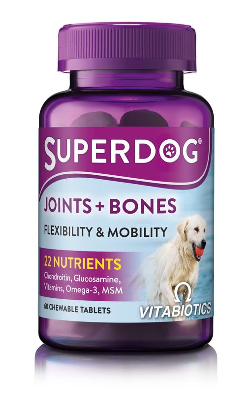 Vitabiotics Super Dog Joints & Bones Chewable Tablets 132g