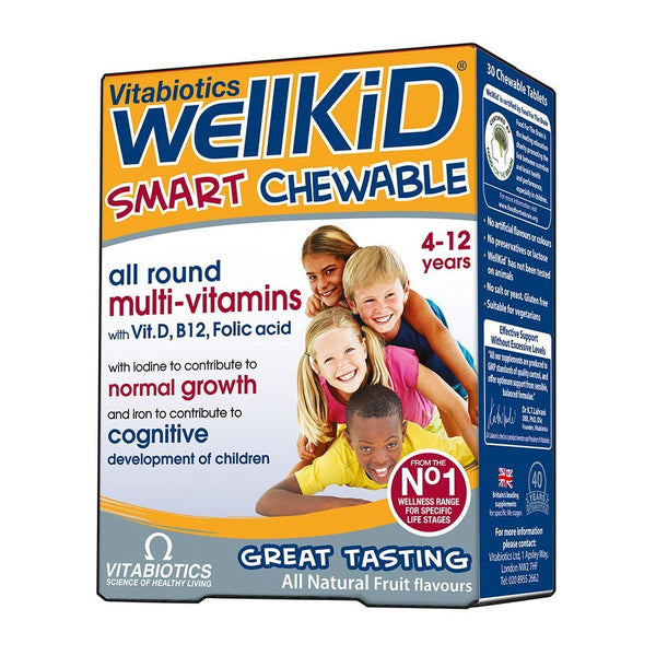 Vitabiotics Wellkid Chewable 30 Tablets - Children at MySupplementShop by Vitabiotics