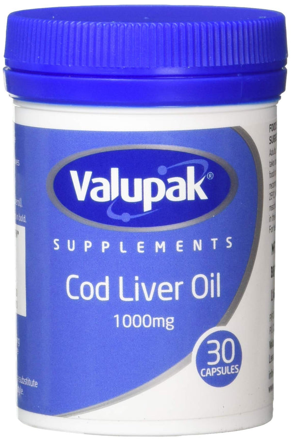 Valupak Cod Liver Oil Capsules 1000mg 