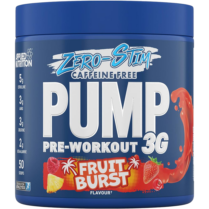 Applied Nutrition Pump Zero Stim Free Pre Workout 350g 50 Servings