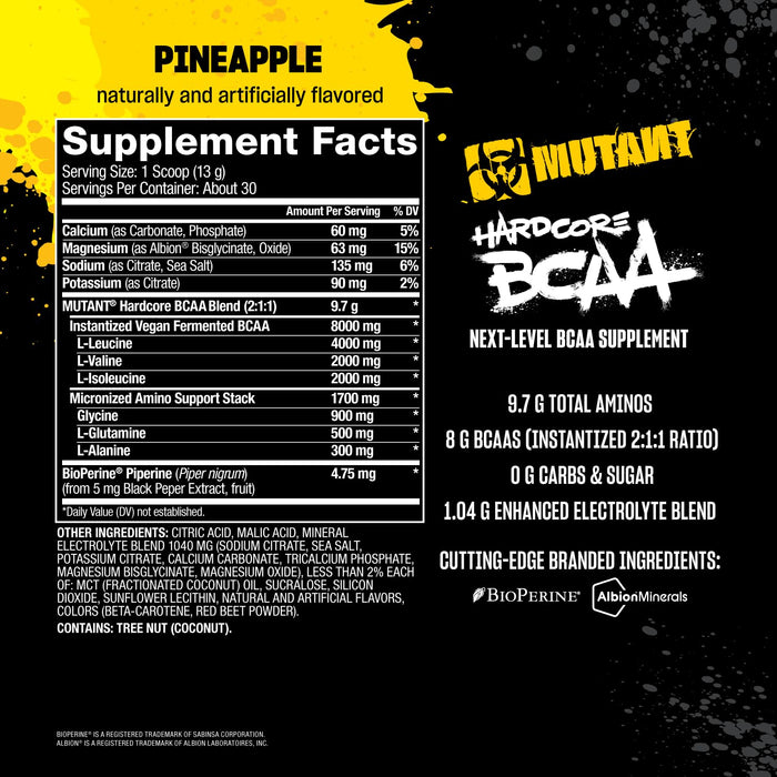 Mutant Hardcore BCAA 390g