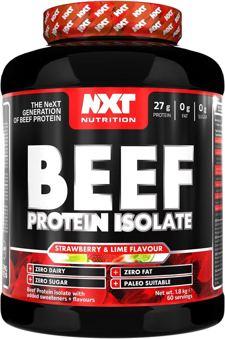 NXT Nutrition Beef Protein Isolate 1.8kg | Paleo, Keto Friendly, Dairy and Gluten Free