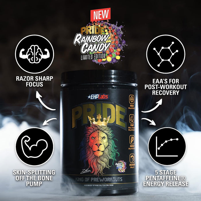 EHP Labs Pride Preworkout 40 Servings Unleash Your Ultimate Performance - Pre Workout at MySupplementShop by EHP LABS