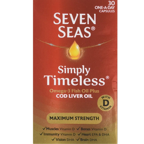 Seven Seas Cod Liver Oil Capsules Extra High Strength