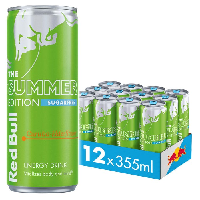 Red Bull Green Edition Sugar Free 12x355ml - Curuba-Elderflower - Energy Drinks at MySupplementShop by Red Bull