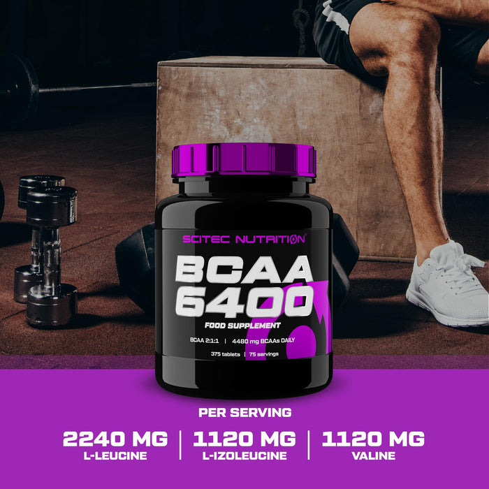 SciTec BCAA 6400 - 125 tablets - BCAAs at MySupplementShop by SciTec