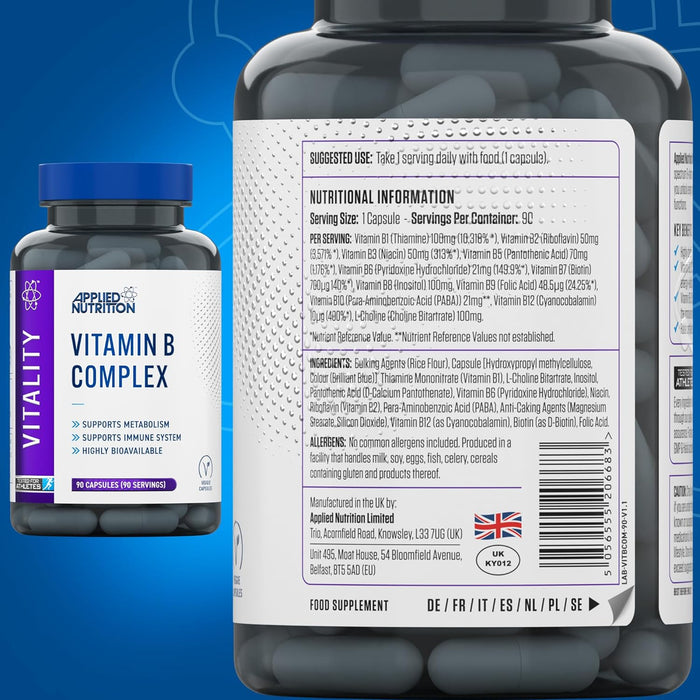 Applied Nutrition Vitamin-B Complex - 90 tabs