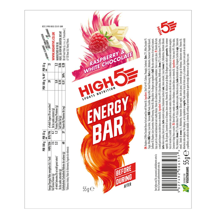 High5 Energy Bar 12 x 55g Bar - Endurance & Energy at MySupplementShop by HIGH5